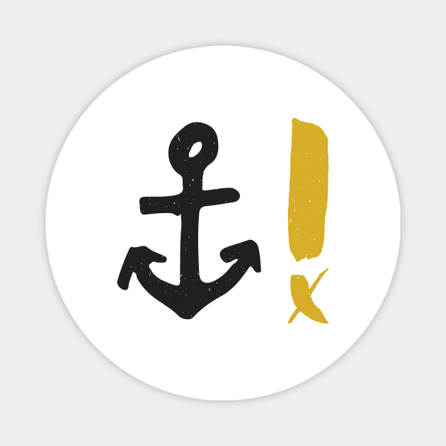 Anchored Exclamation Magnet by Bryan Trindade